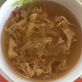 白菜たまごスープ